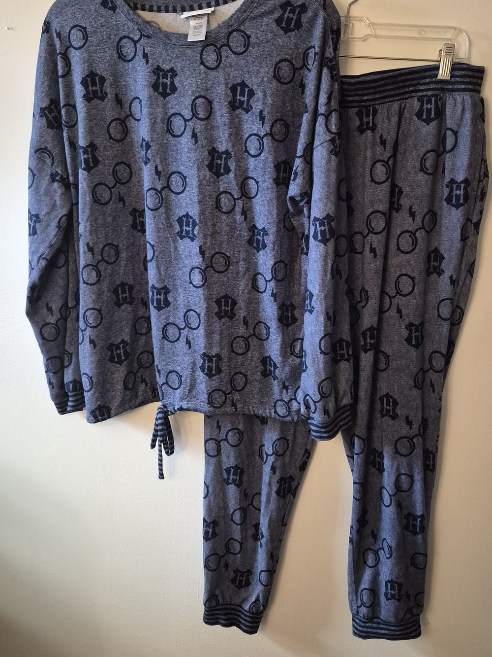 Warner Bros. Heather Blue Harry Potter Graphic Women's Pajama Set